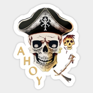 Pirate's Parley - Ahoy Skull Sticker